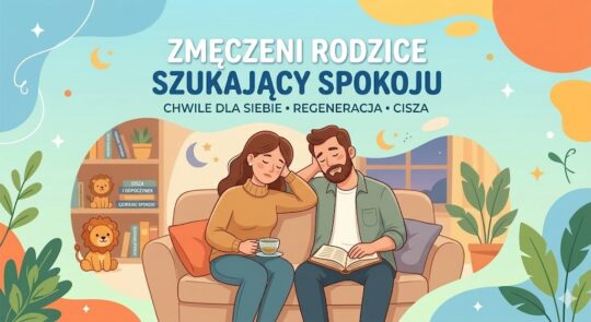 Zmęczeni rodzice szukający spokoju.